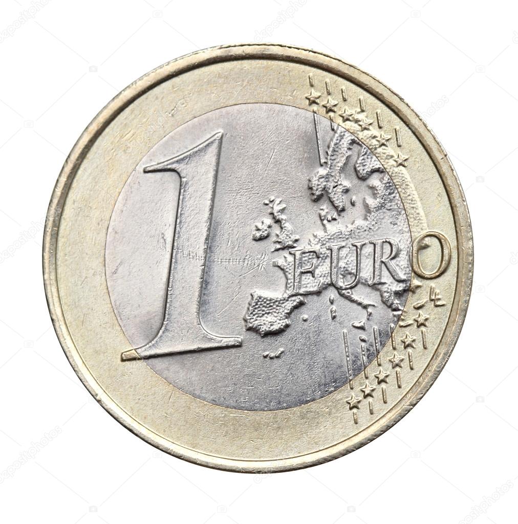 1 euro isolated