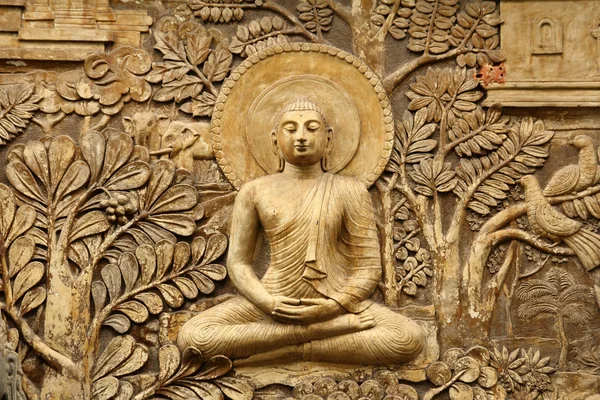Βούδας Ξύλινη γλυπτική — Φωτογραφία Αρχείου