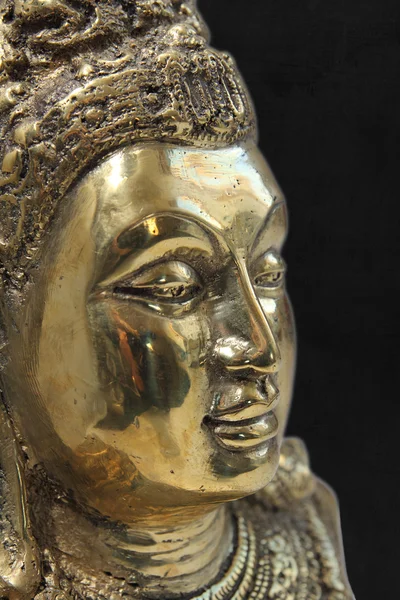 Gouden Boeddha hoofd — Stockfoto