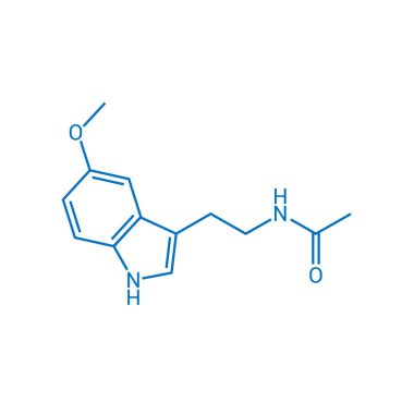 Melatoninin kimyasal yapısı (C13H16N2O2)