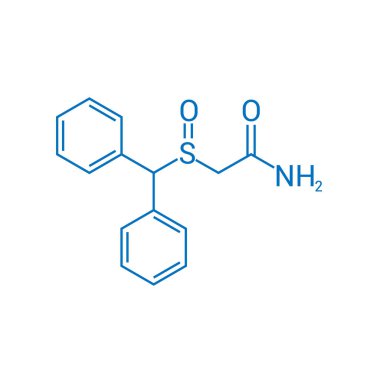 Modafinil 'in kimyasal yapısı (C15H15NO2S)