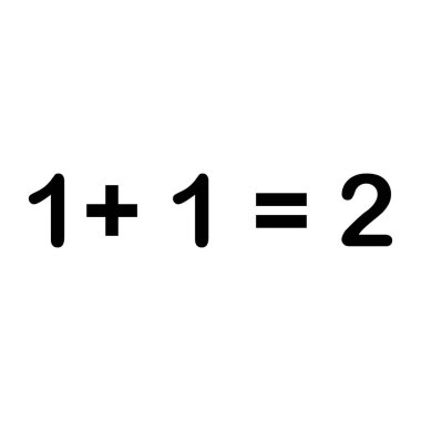 Bir artı bir eşittir iki formül.