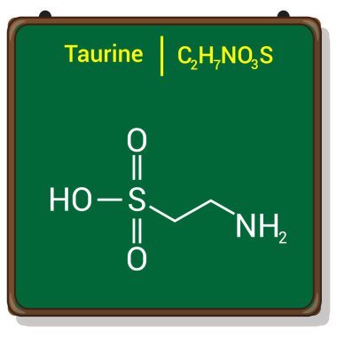 Taurine 'in kimyasal yapısı (C2H7NO3S)