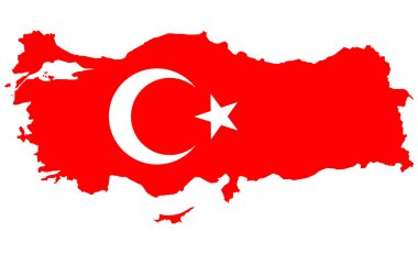 Beyaz arkaplanda hindi vektör resminin haritası ve bayrağı
