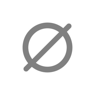 Beyaz arkaplana Boş Sembol Ayarla.