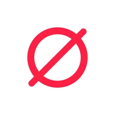 Beyaz arkaplana Boş Sembol Ayarla.