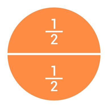 kesir sayısı olan yarım kesir çemberi