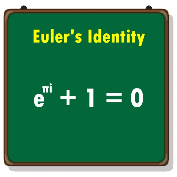 Eulers Identiteitsformule Wiskunde — Stockvector