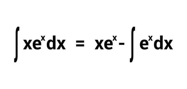 Integracja Według Części Matematyką — Wektor stockowy