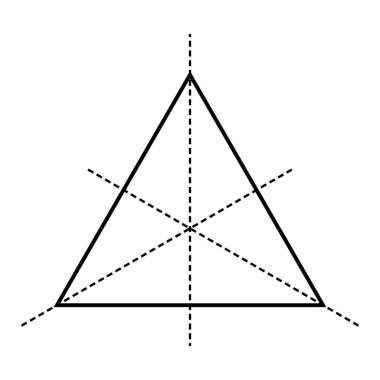 Eşkenar üçgenin üç çizgisi