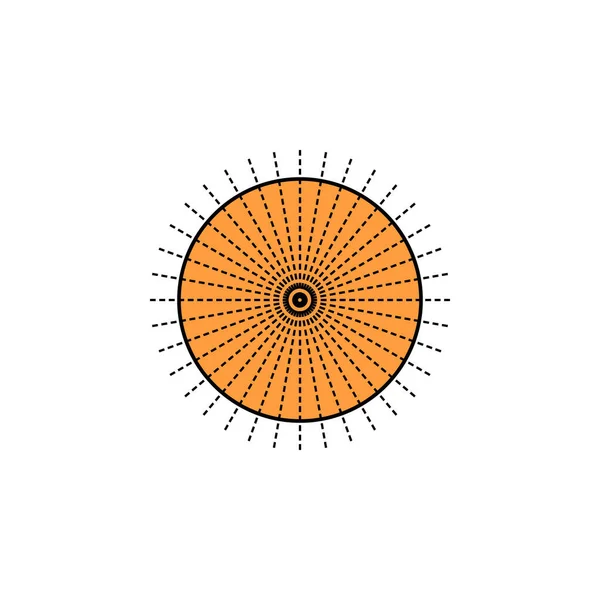 Lignes Infinies Symétrie Cercle — Image vectorielle