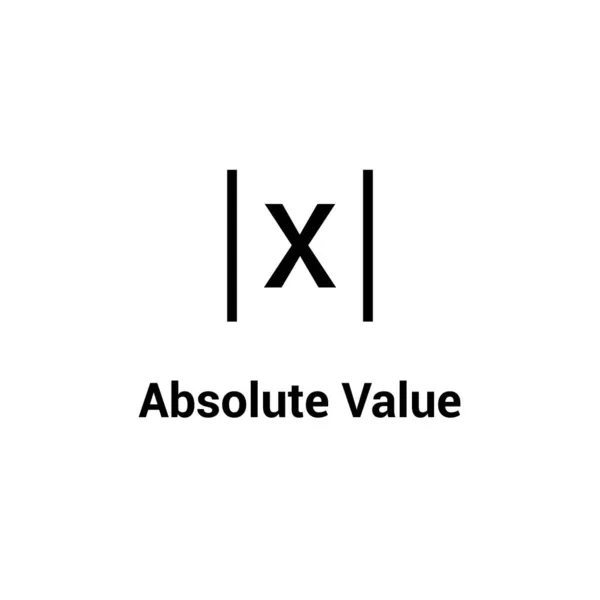 Absolut Värde Symbol Matematik — Stock vektor