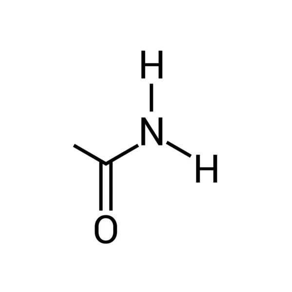 アセタミドの化学構造 C2H5No — ストックベクタ