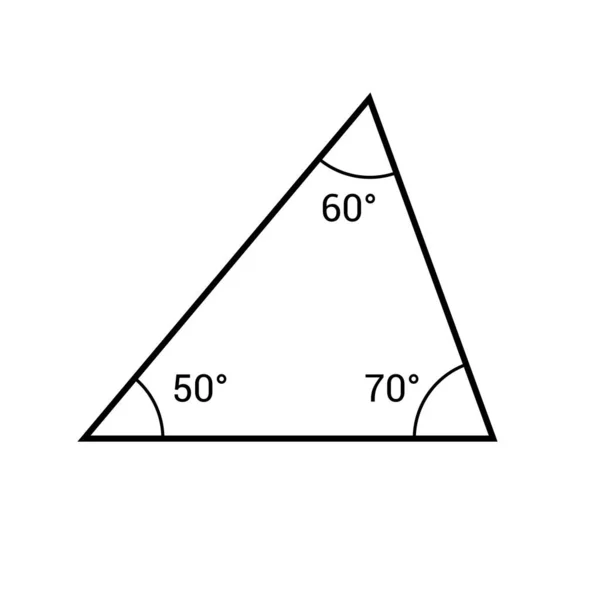 Triangle Angle Aigu Mathématiques — Image vectorielle