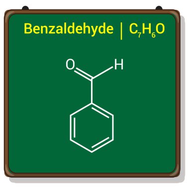 Benzaldehit 'in kimyasal yapısı (C7H6O)