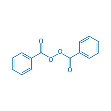 Benzoyl peroksitin kimyasal yapısı (C14H10O4)