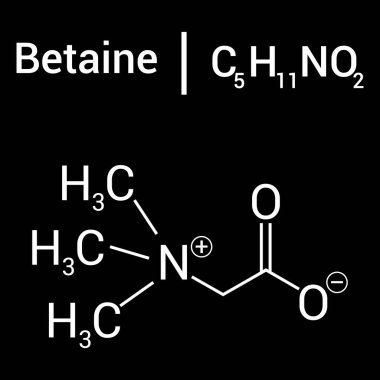 Betaine 'in kimyasal yapısı (C5H11NO2)