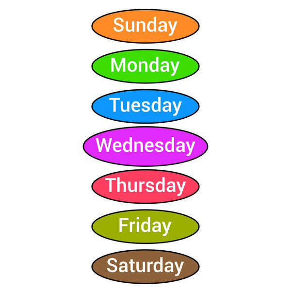 seven day of the week chart