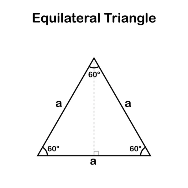 정삼각형 모양의 기하학 — 스톡 벡터