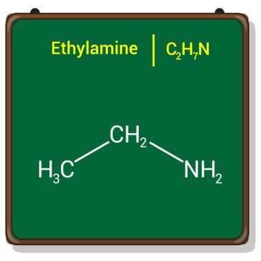 Etilaminlerin kimyasal yapısı (C2H7N)