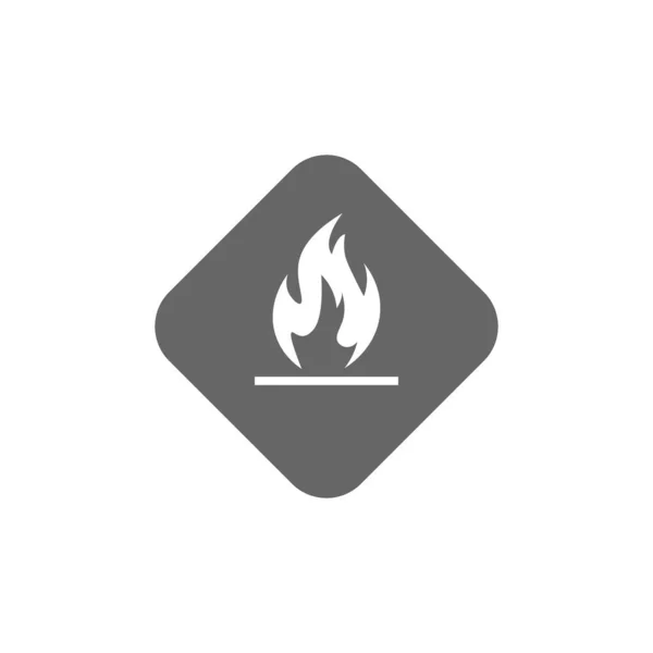 Simbol Cairan Yang Mudah Terbakar Ilustrasi Vektor Stok Vektor