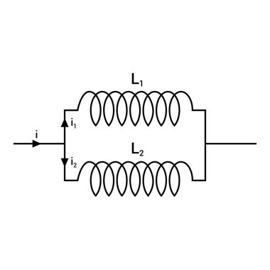 Fizikte paralel diyagramda iki indüktör