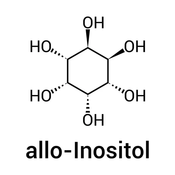 イノシトールの化学構造 C6H12O6 — ストックベクタ