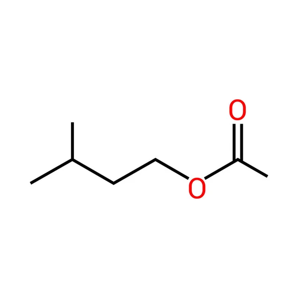 Zoamil Asetatın Kimyasal Yapısı C4H14O2 — Stok Vektör