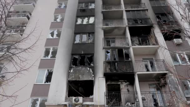 2022 Rus Işgali Ukrayna Savaş Suçları Bucha Işgali Ukrayna Nın — Stok video