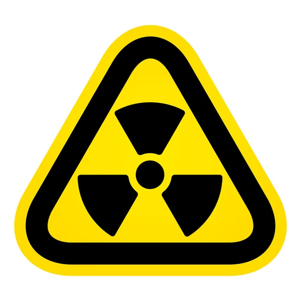 Veszély radioaktivitás jele — Stock Vector