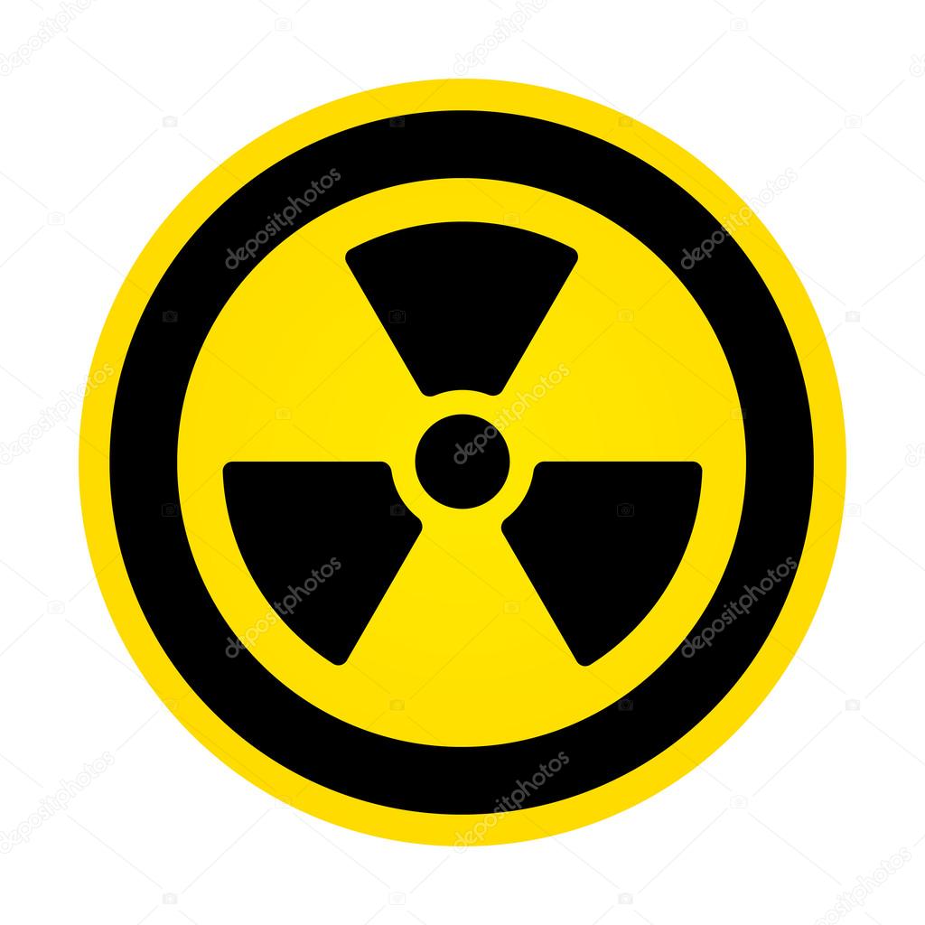 Hazard radioactivity sign
