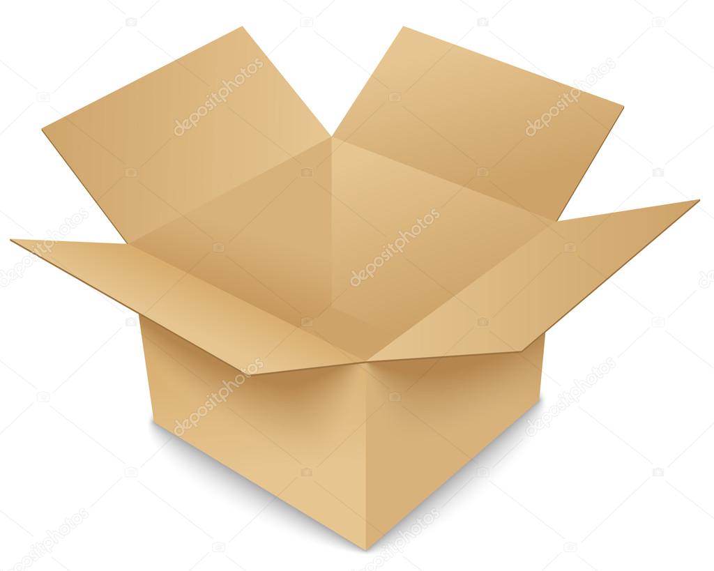 Opened Cardboard Box
