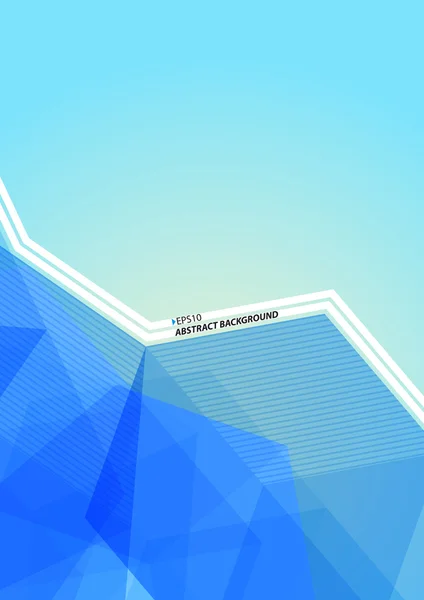 Abstrato Montanha Azul Fundo —  Vetores de Stock