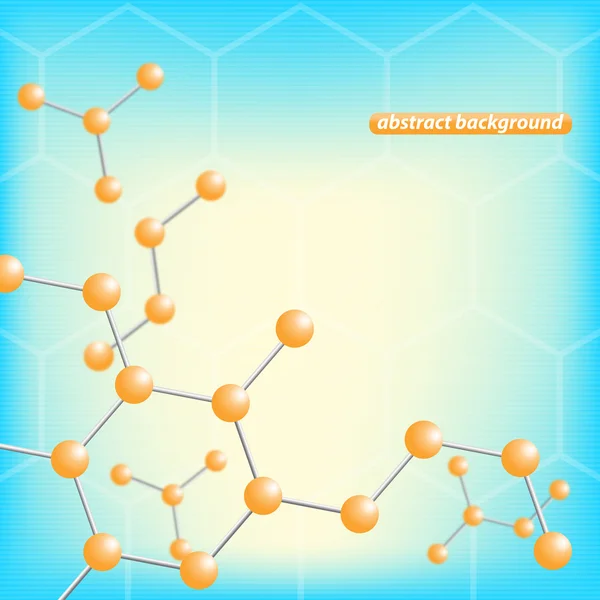 Fondo molecular — Vector de stock