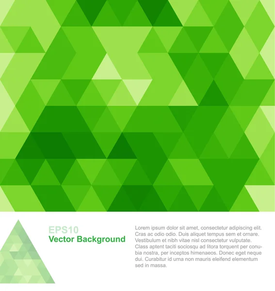 Fundo geométrico abstrato verde — Vetor de Stock