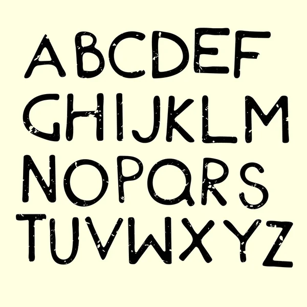 Lettres d'alphabet de bande dessinée vectorielle — Image vectorielle