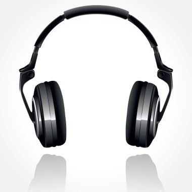 Beyaz arkaplanda kulaklık