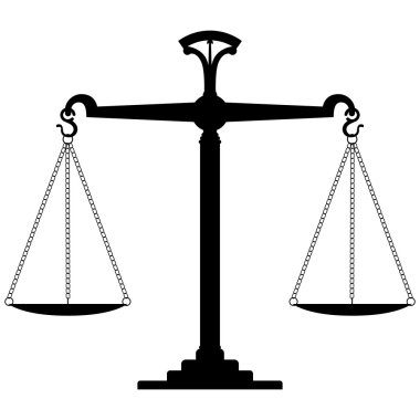 ölçek adalet. vektör çizim