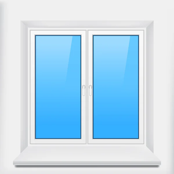 Kunststofffenster. Vektorillustration — Stockvektor