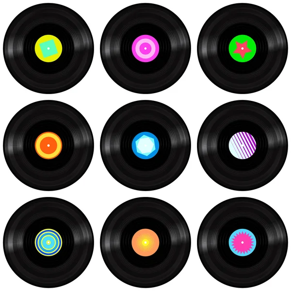 Vinyl Record. Realistic Vector Illustration — Stock Vector