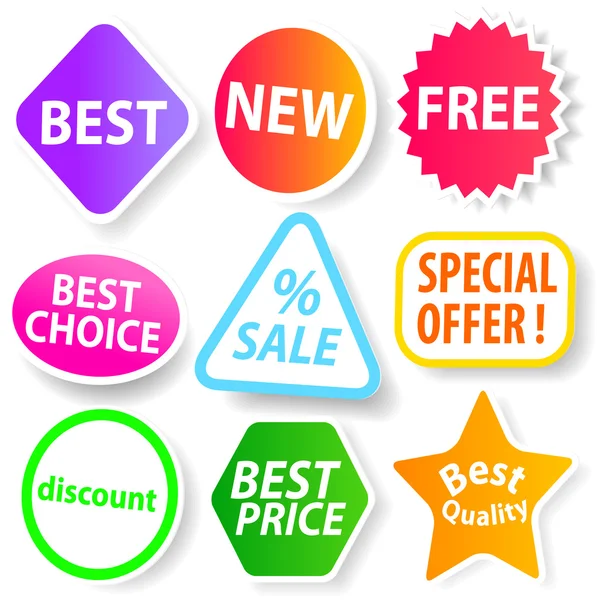 Selling Badges — Stock Vector