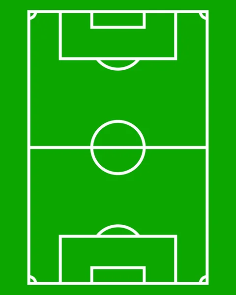 Campo de fútbol — Vector de stock