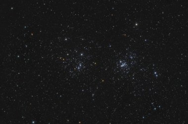 NGC 869 and NGC 884 Double Open Cluster in Perseus clipart