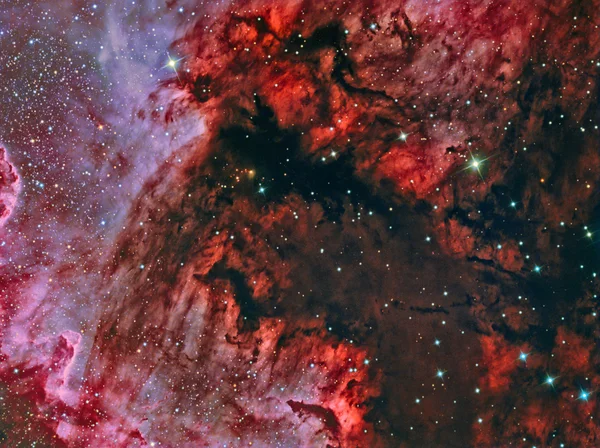 Zatoki Meksykańskiej w ngc7000 Mgławica Ameryka Północna — Zdjęcie stockowe