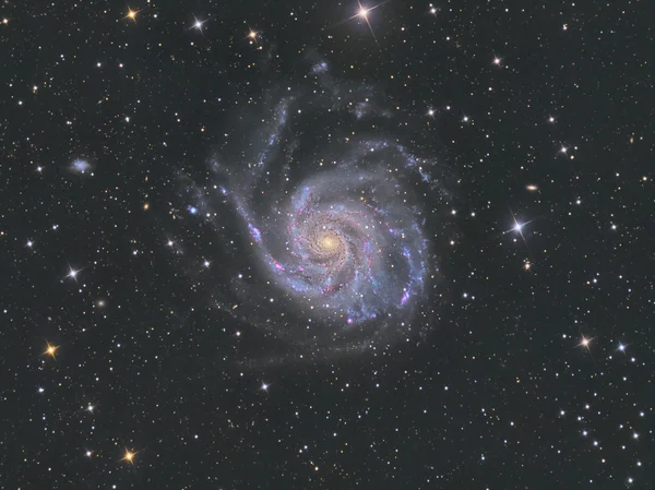 Galáxia do catavento M101 Imagem De Stock