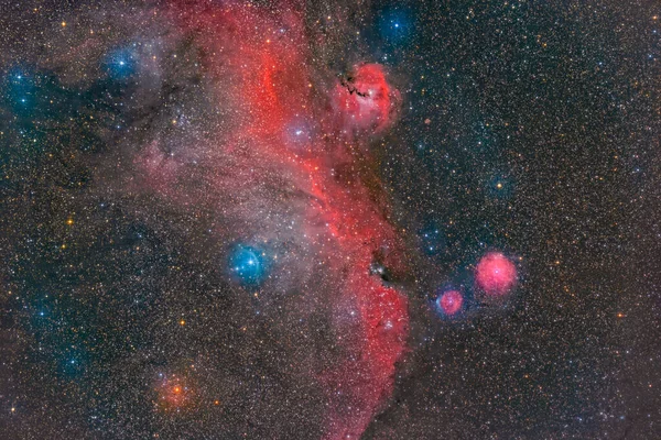 Nebulosa Gaviota Ic2177 Con Cámara Científica —  Fotos de Stock