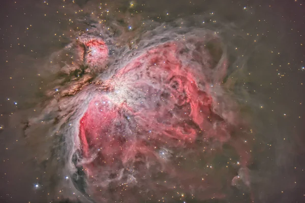 Nebulosa Orion M42 Con Fotocamera Scientifica — Foto Stock