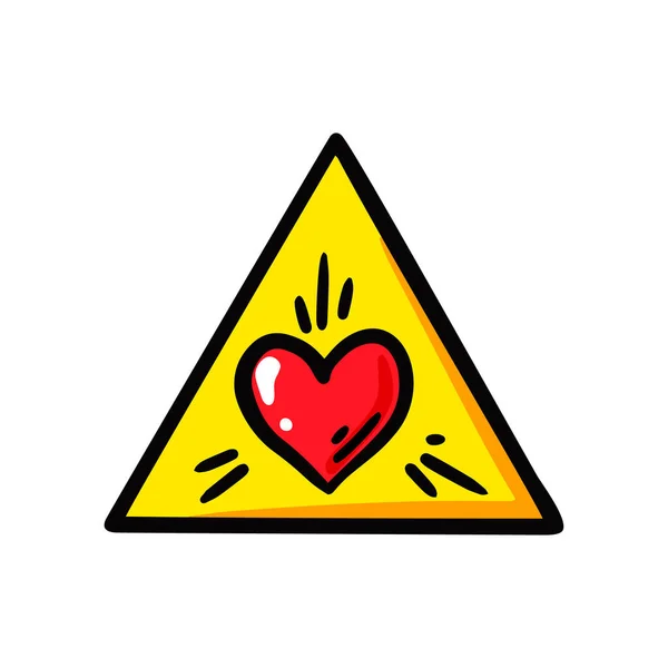 Πυραμίδα Καρδιά Εικονογράφηση Διανύσματος — Διανυσματικό Αρχείο