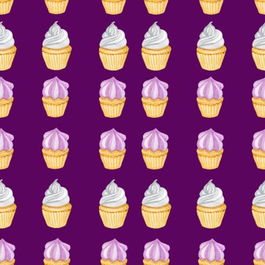 Kekler tatlı kek kumaş peçeteler el yapımı suluboya moda 2022 mor