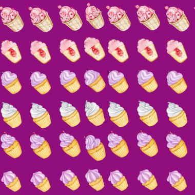 Kekler, kekler, mor, 800080, yemek, şeker, kafeterya, mutfak